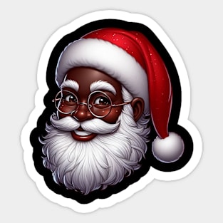 Black Santa Sticker